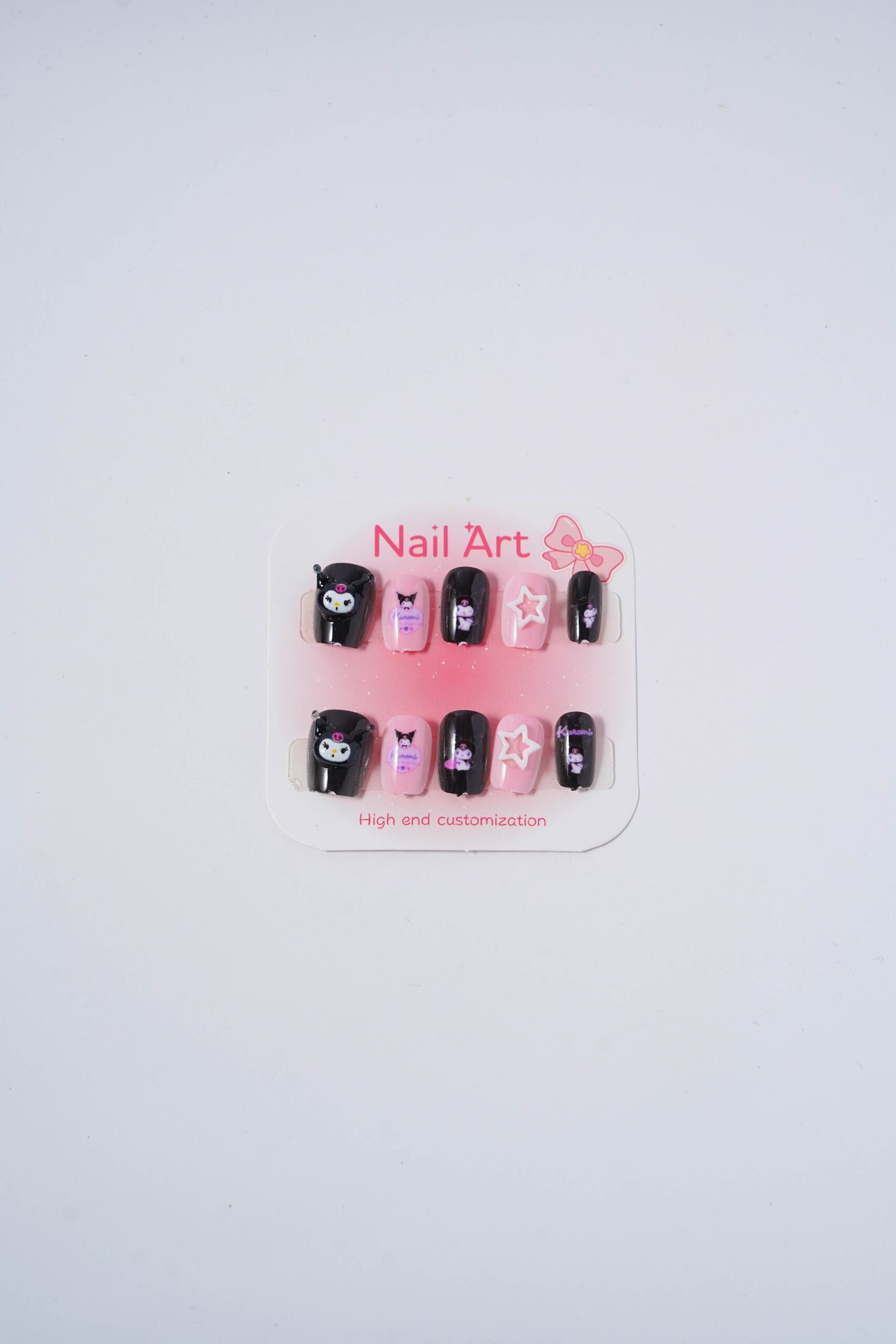 Kuromi 3D nails