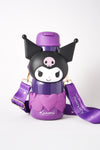 Kuromi Water Bottle with Strap