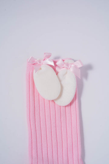 Cute Pink Bunny Ear Socks