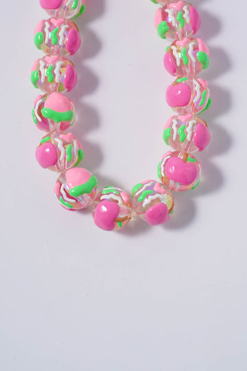 Pink & Green Macaron-Inspired Charm