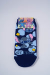 Stitch-Themed Blue Socks