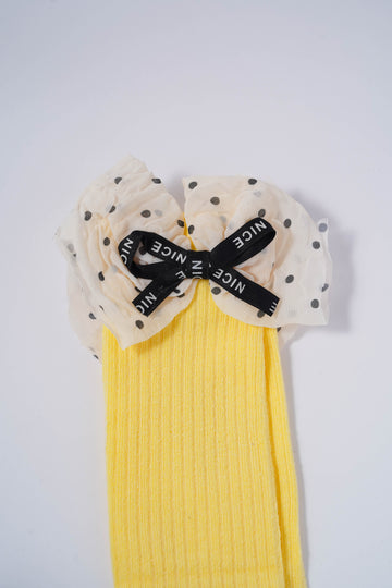 Socks with Polka Dot Bow
