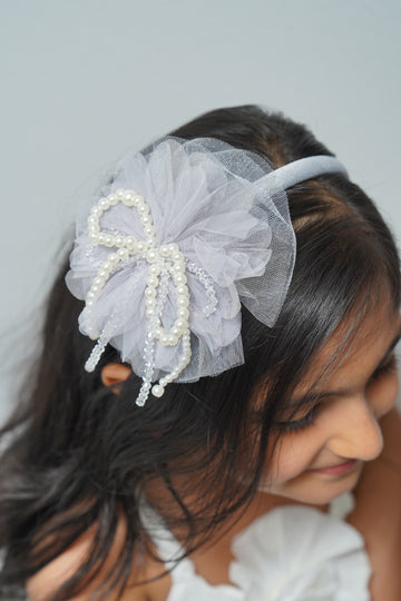 Pearl & Crystal Bow Hairband