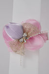 Floral Hairclip with Pearl & Crystal Embellishments Elegant Party Hair Accessory for Girls