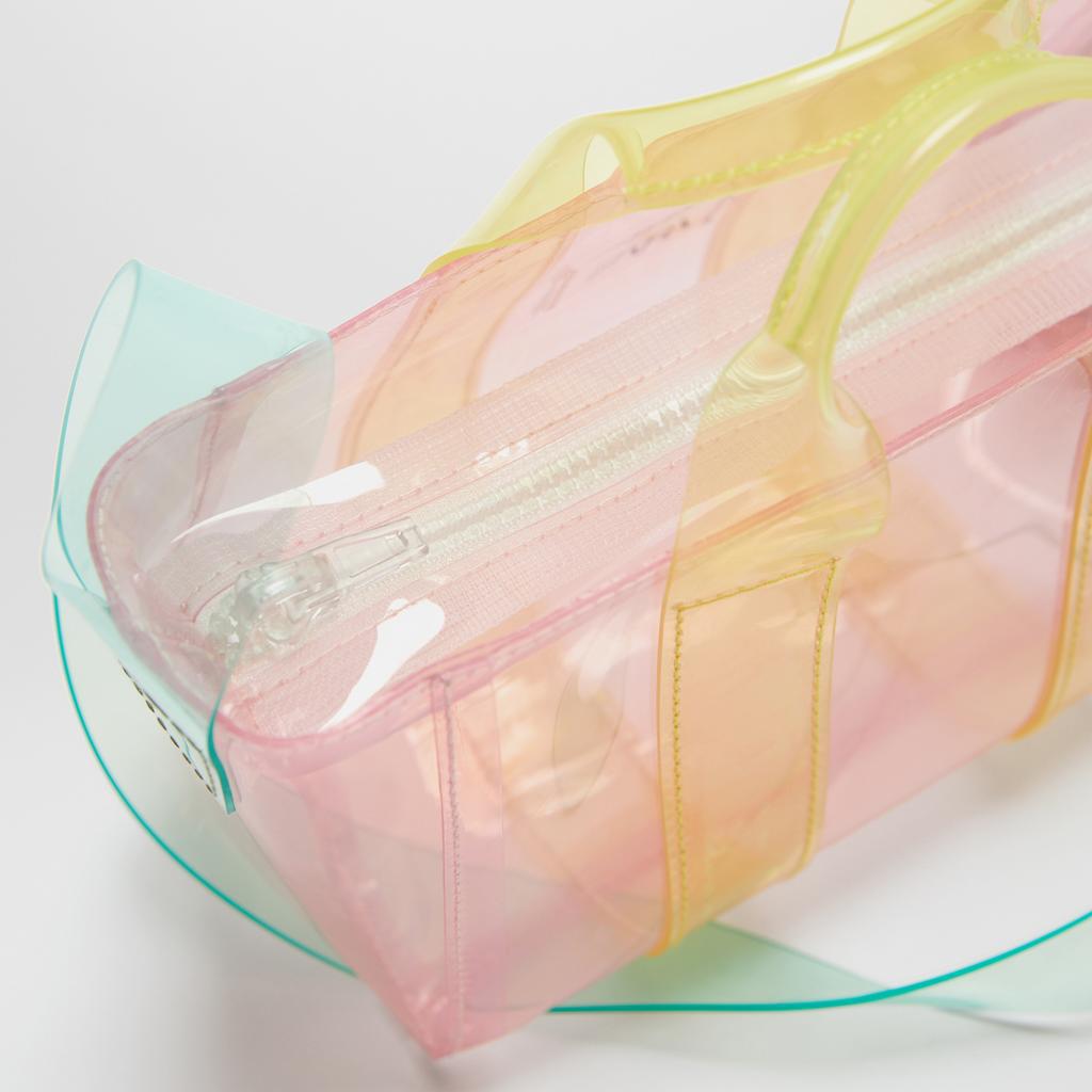 Pastel Transparent Tote – Candy Color Clear Shoulder Bag