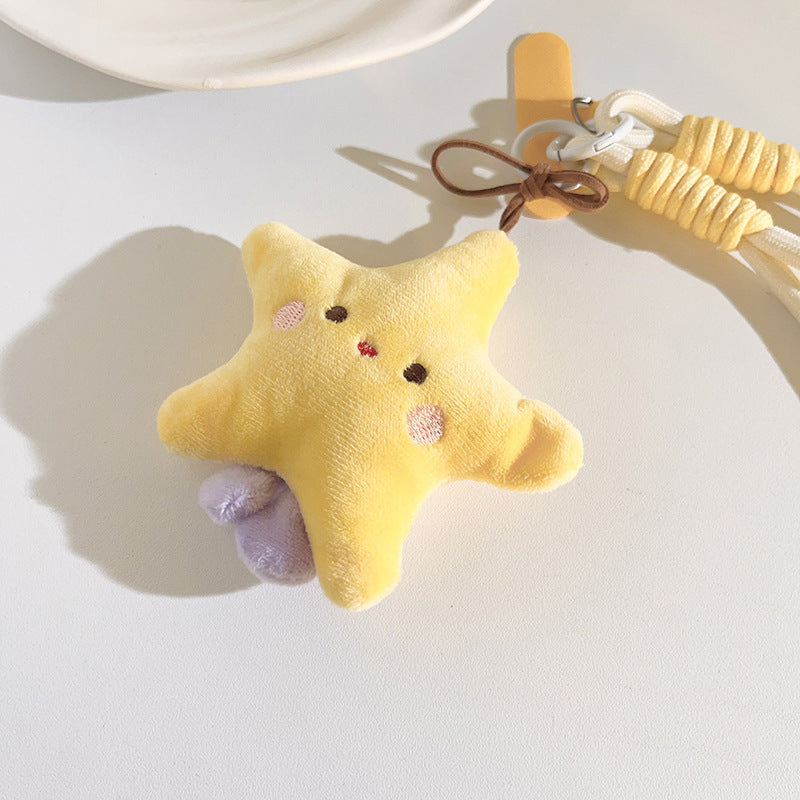 Kawaii Plush Star Crossbody Phone Lanyard Sling