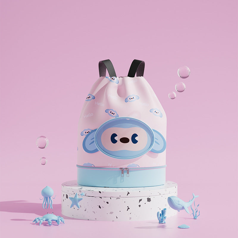 Mint Green Frog Kids Backpack