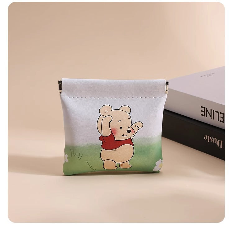 Cute Bear Mini Pouch – Kawaii Cartoon Coin & Makeup Organizer
