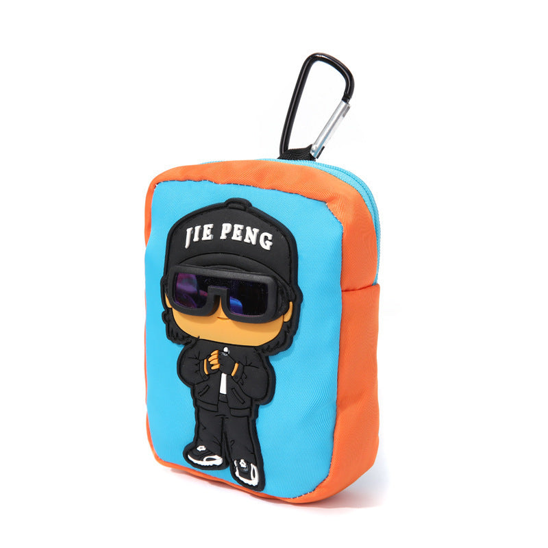 Street Style Mini Pouch Keychain – Cool Cartoon Utility Bag