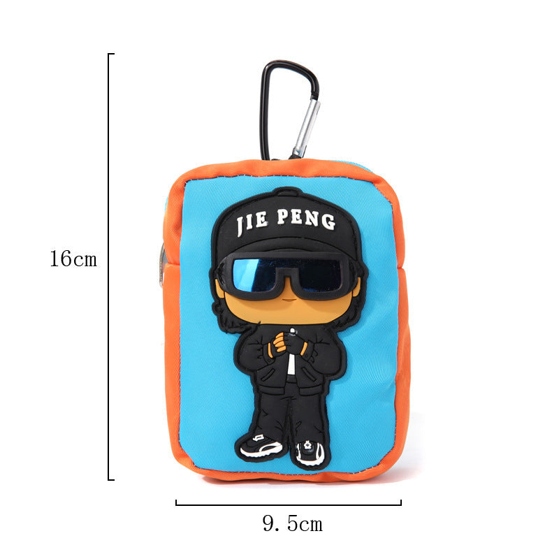 Street Style Mini Pouch Keychain – Cool Cartoon Utility Bag