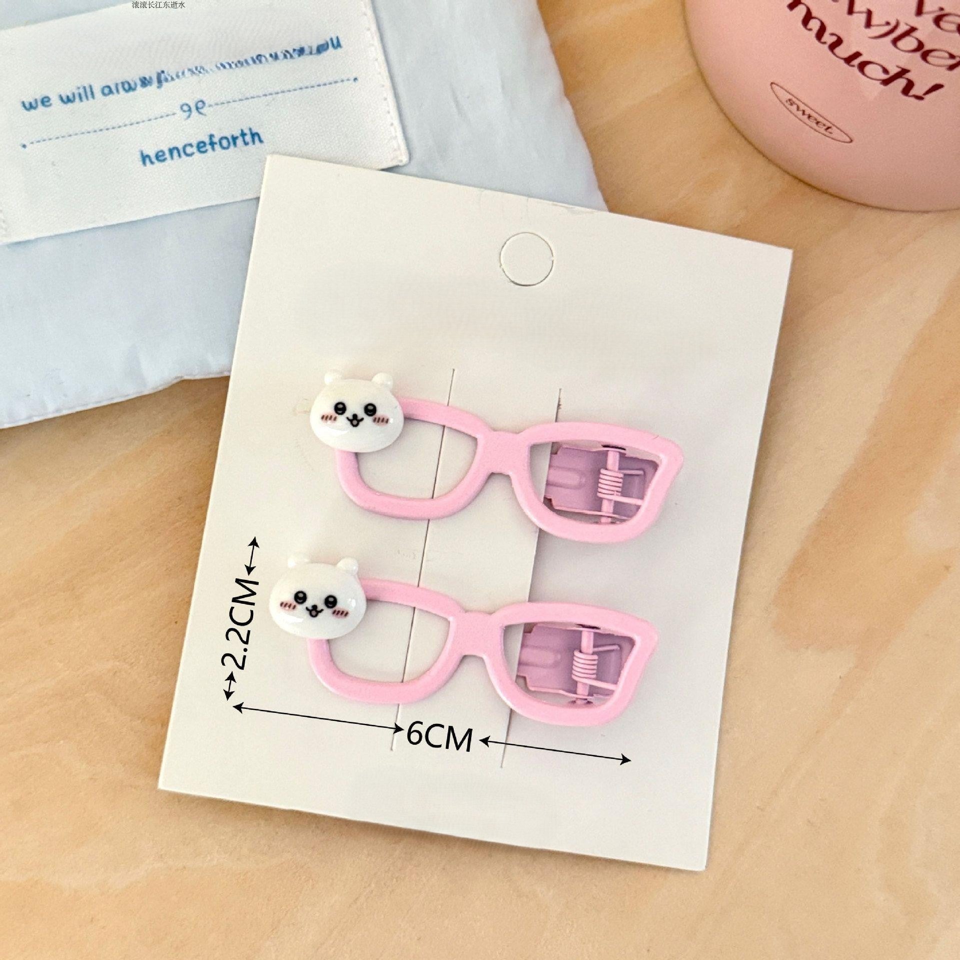 Kawaii Eyeglass Hair Claw Clip – Cute Cartoon Hair Clip