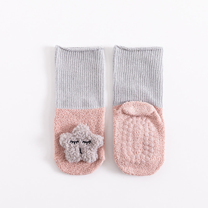 Soft Plush Anti-Slip Baby Socks Set