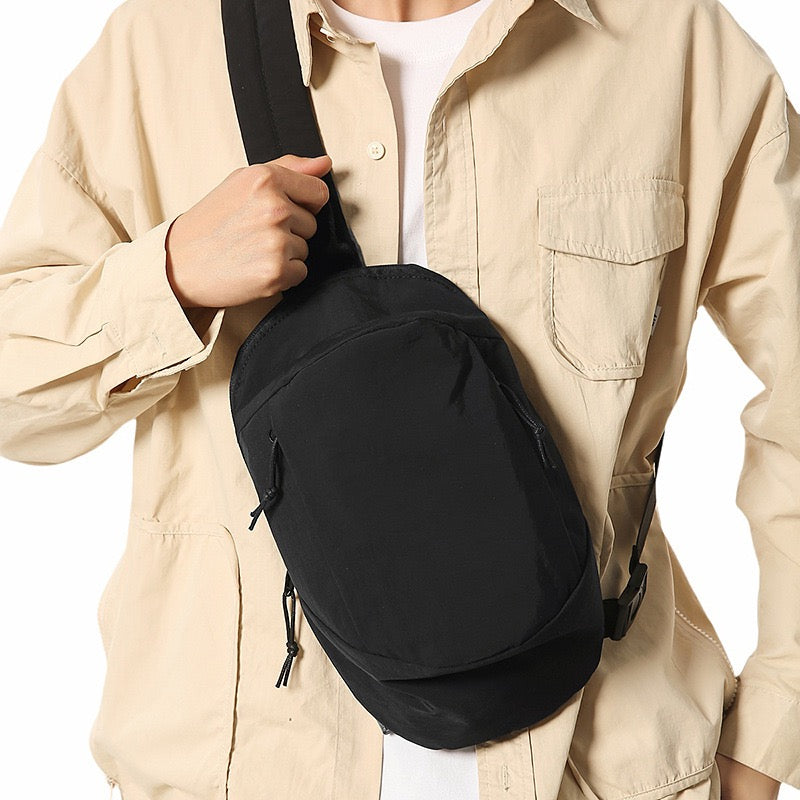Olive Green Minimal Sling Backpack