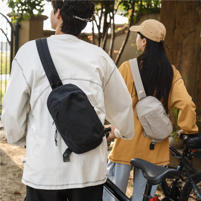 Olive Green Minimal Sling Backpack