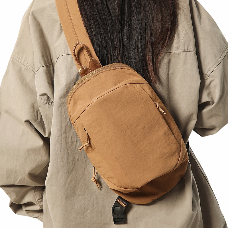 Olive Green Minimal Sling Backpack