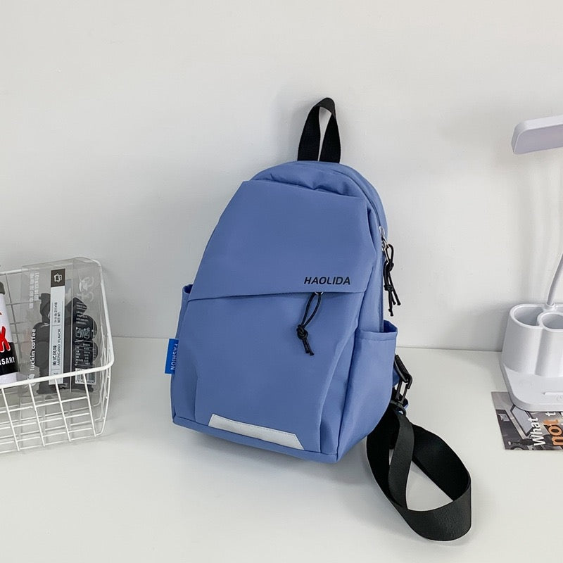 Sky Blue Minimal Aesthetic Backpack