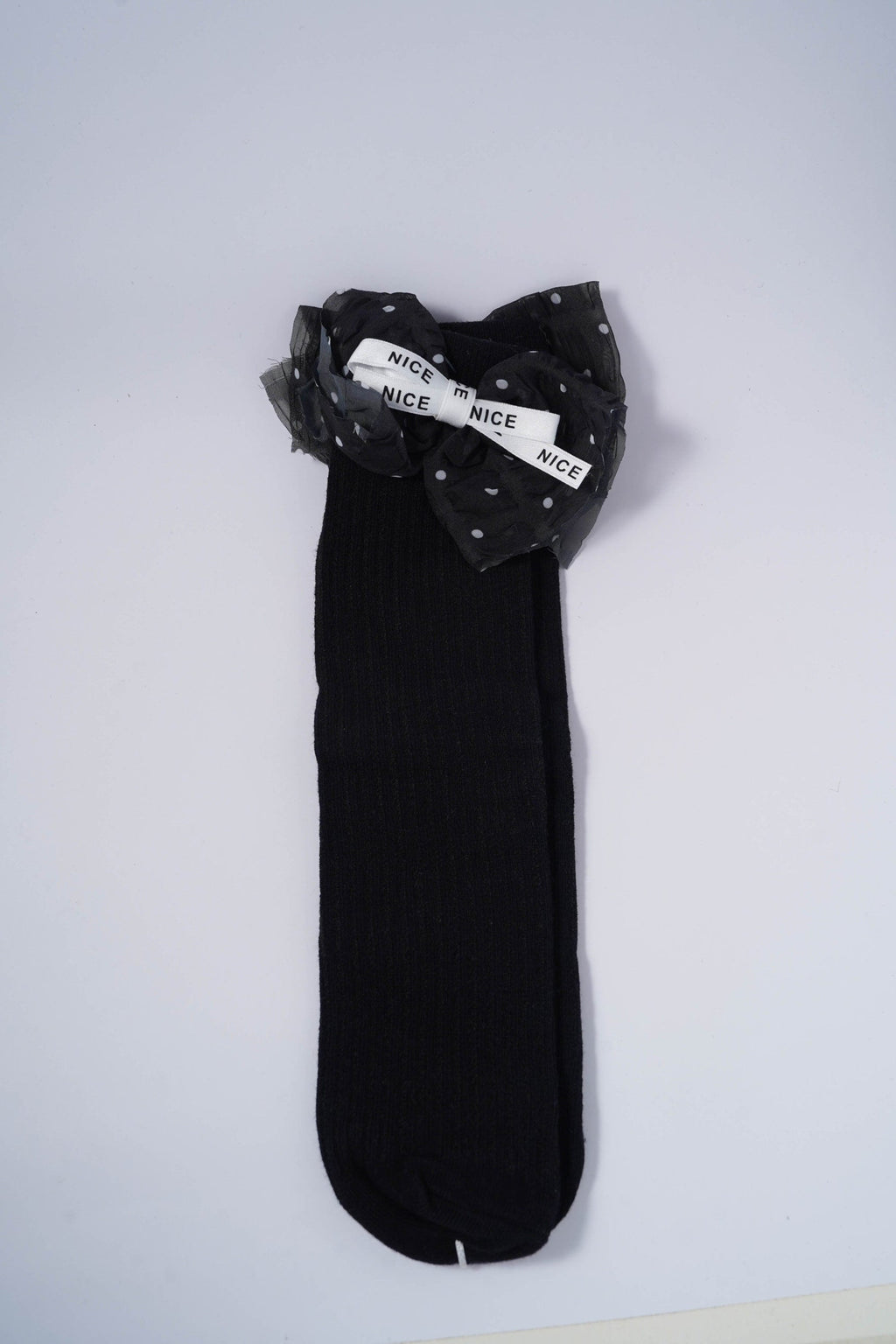 Socks with Polka Dot Bow