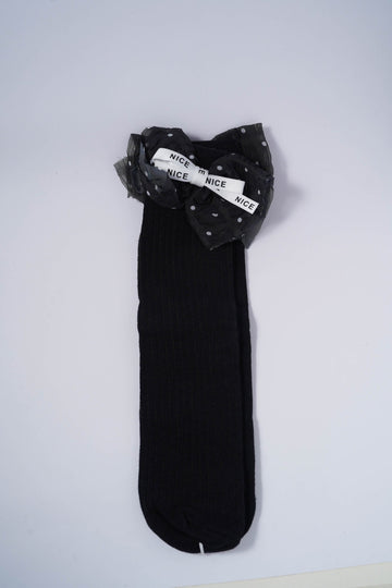 Socks with Polka Dot Bow