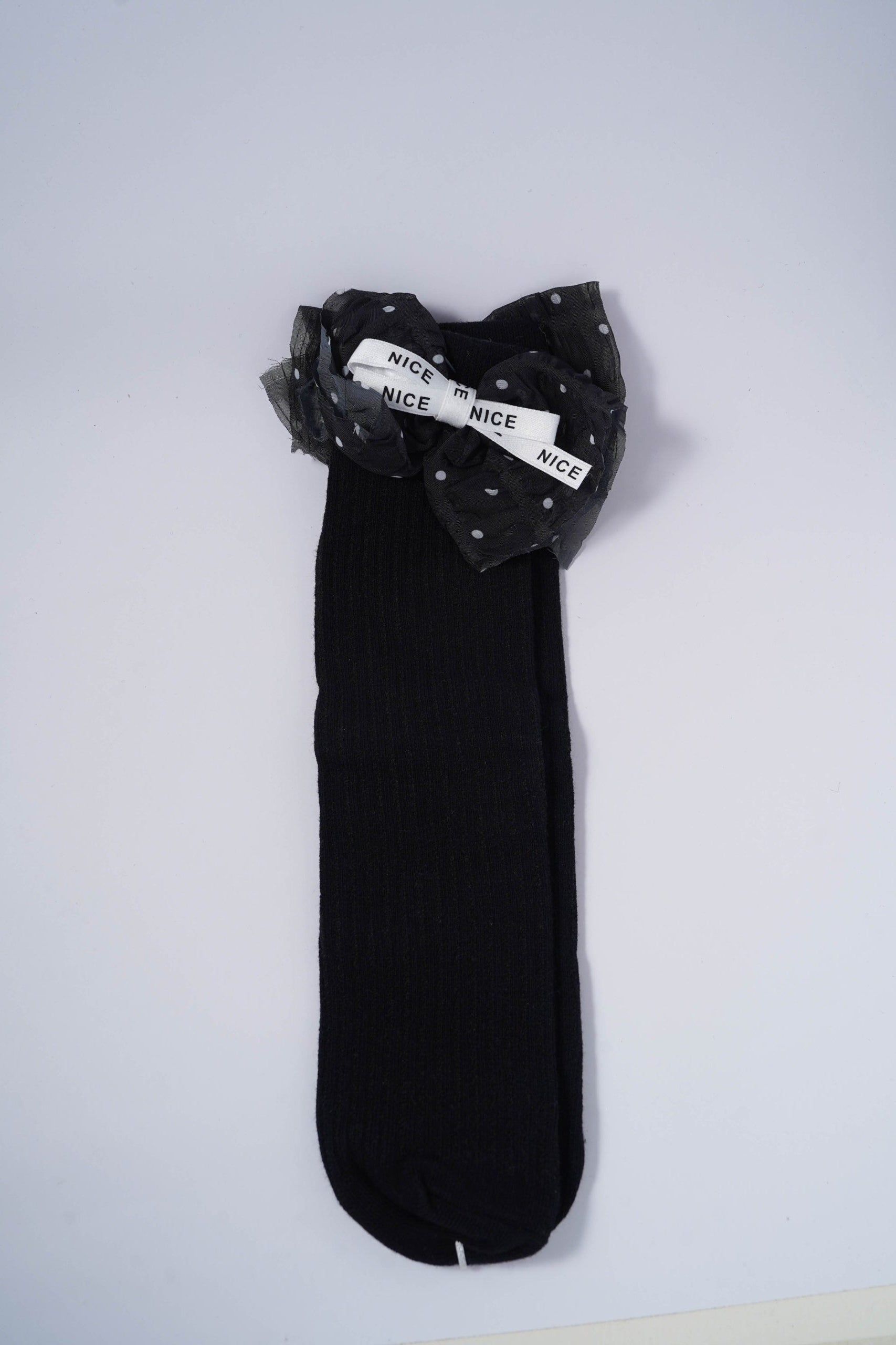 Socks with Polka Dot Bow