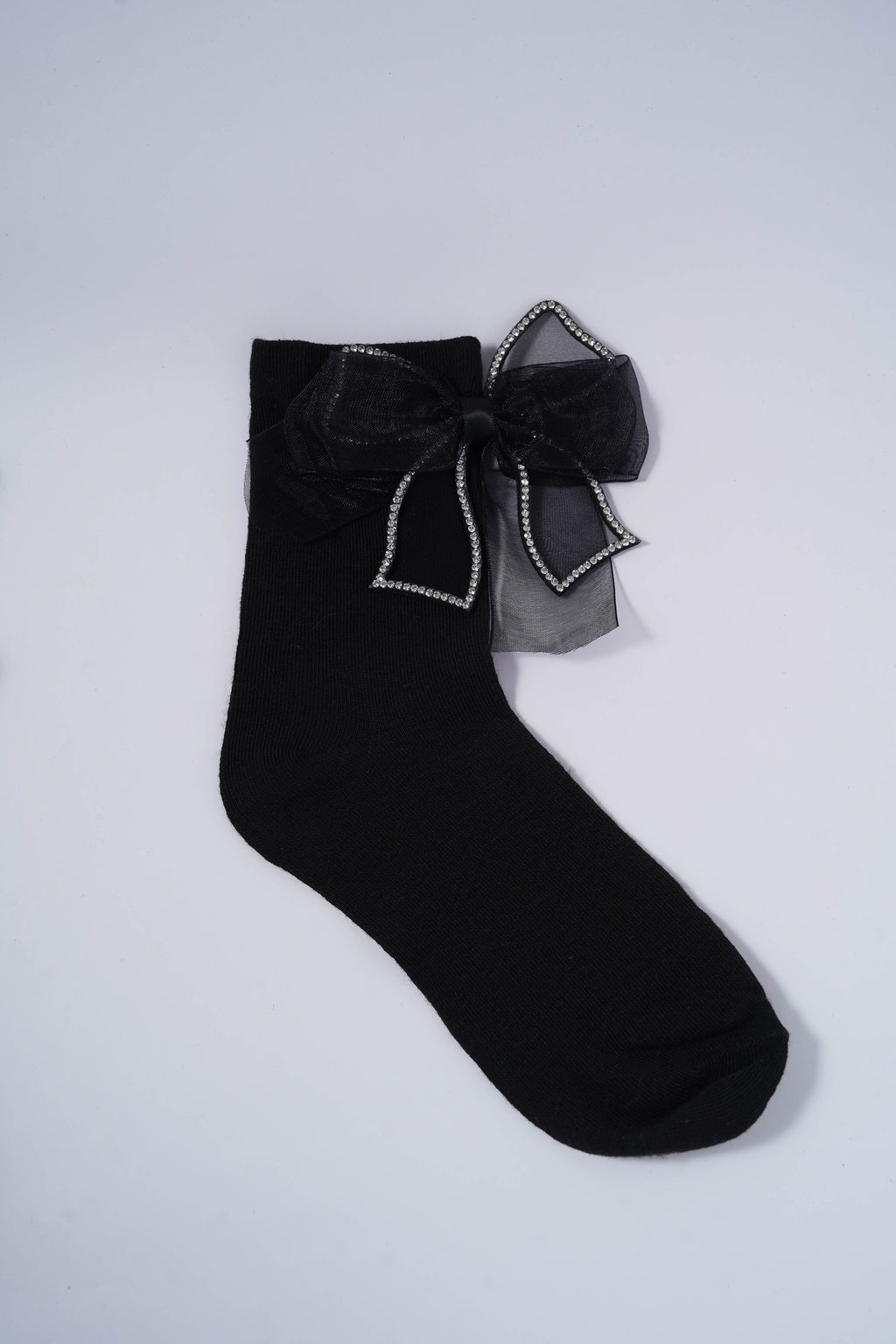 Girls Black Ankle Socks