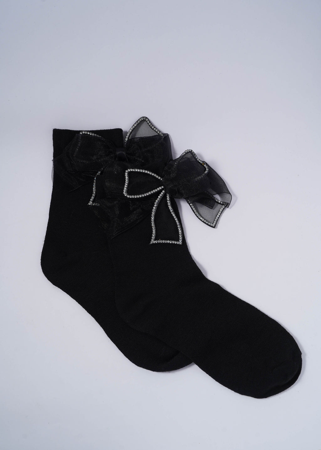 Girls Black Ankle Socks