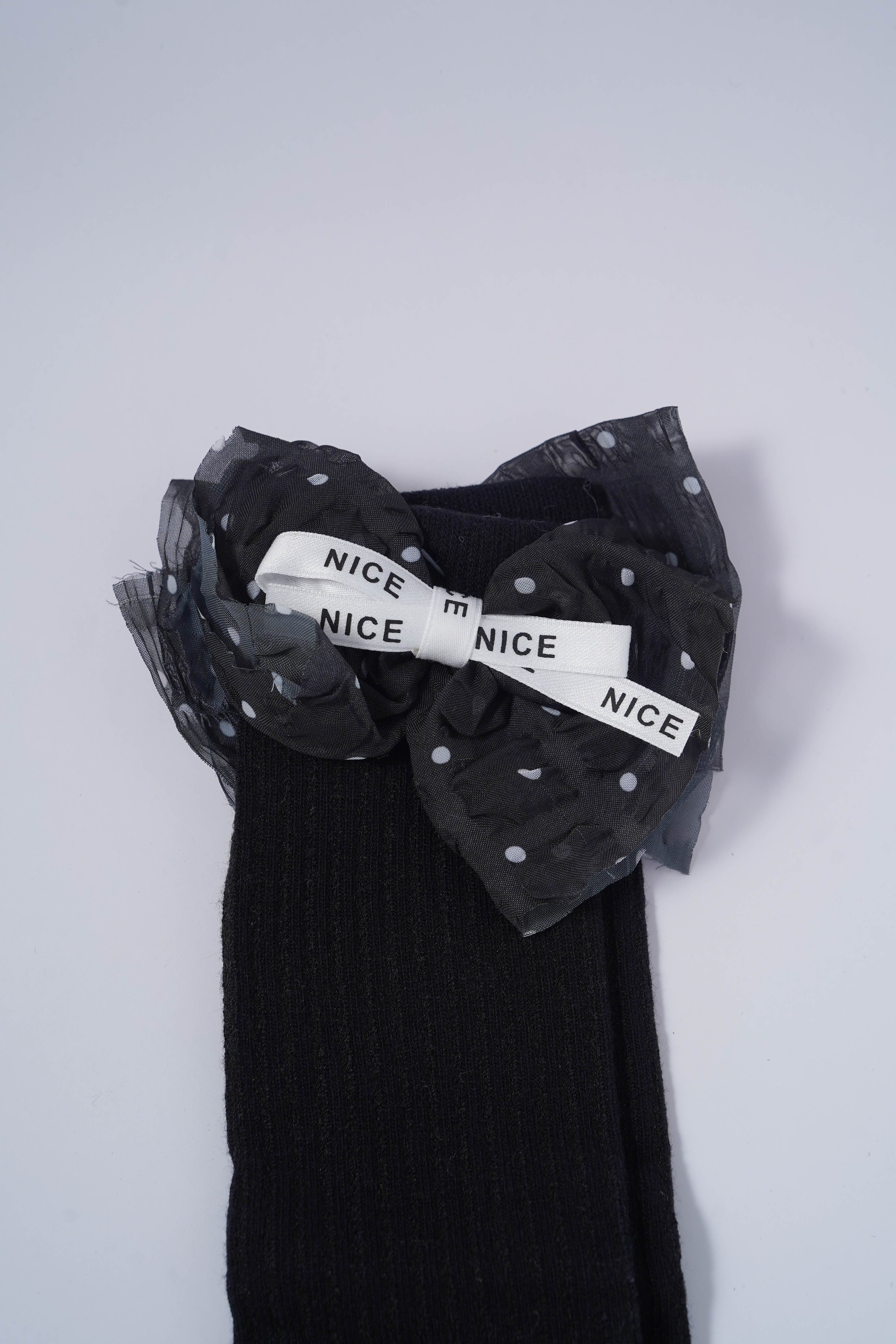 Socks with Polka Dot Bow