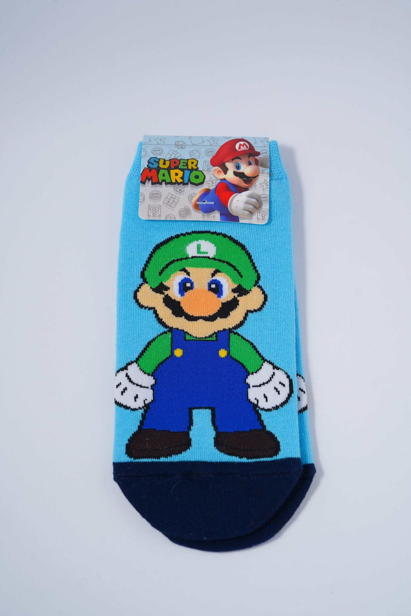 Super Mario Blue & Green Ankle Socks