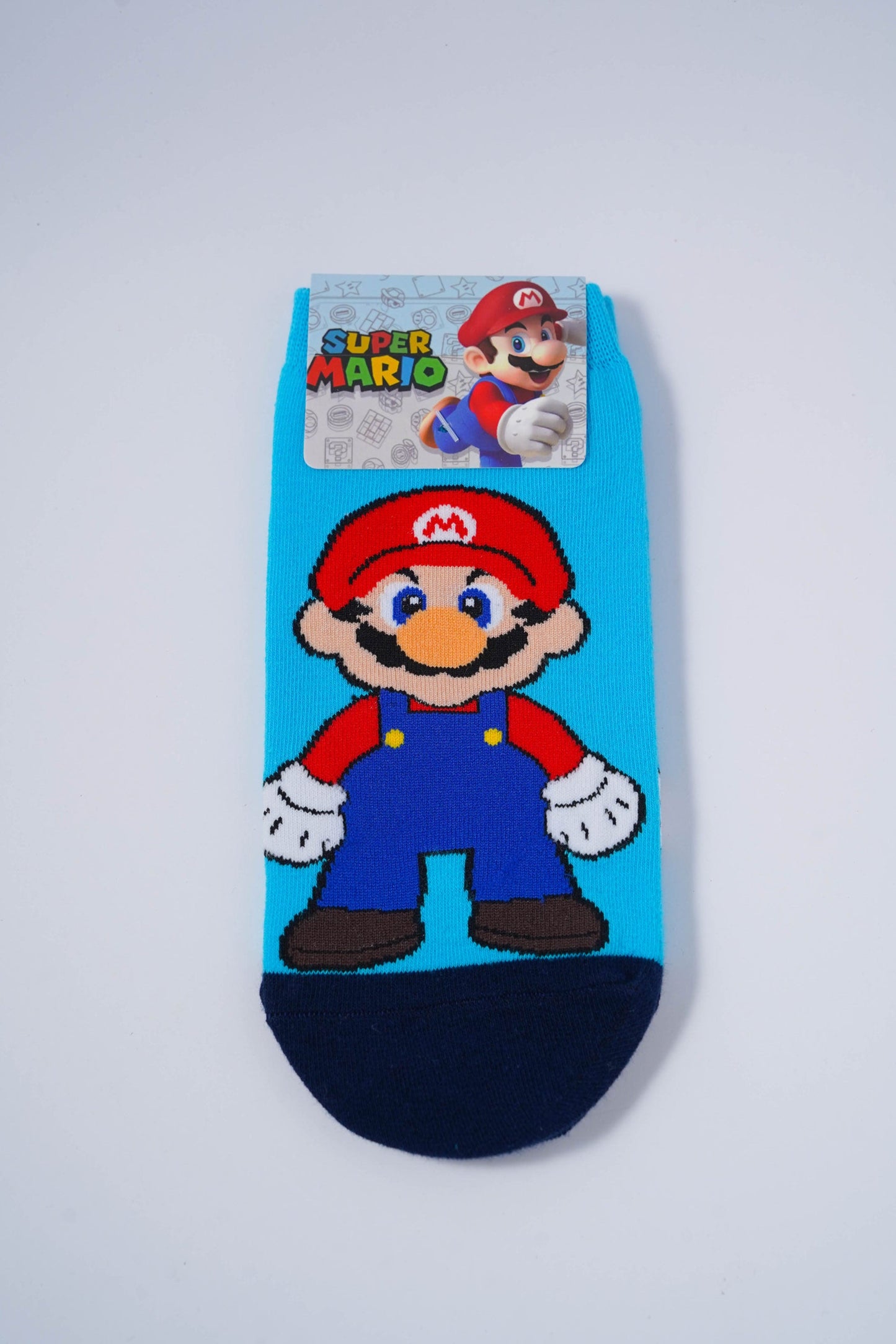 Super Mario Blue & Red Ankle Socks