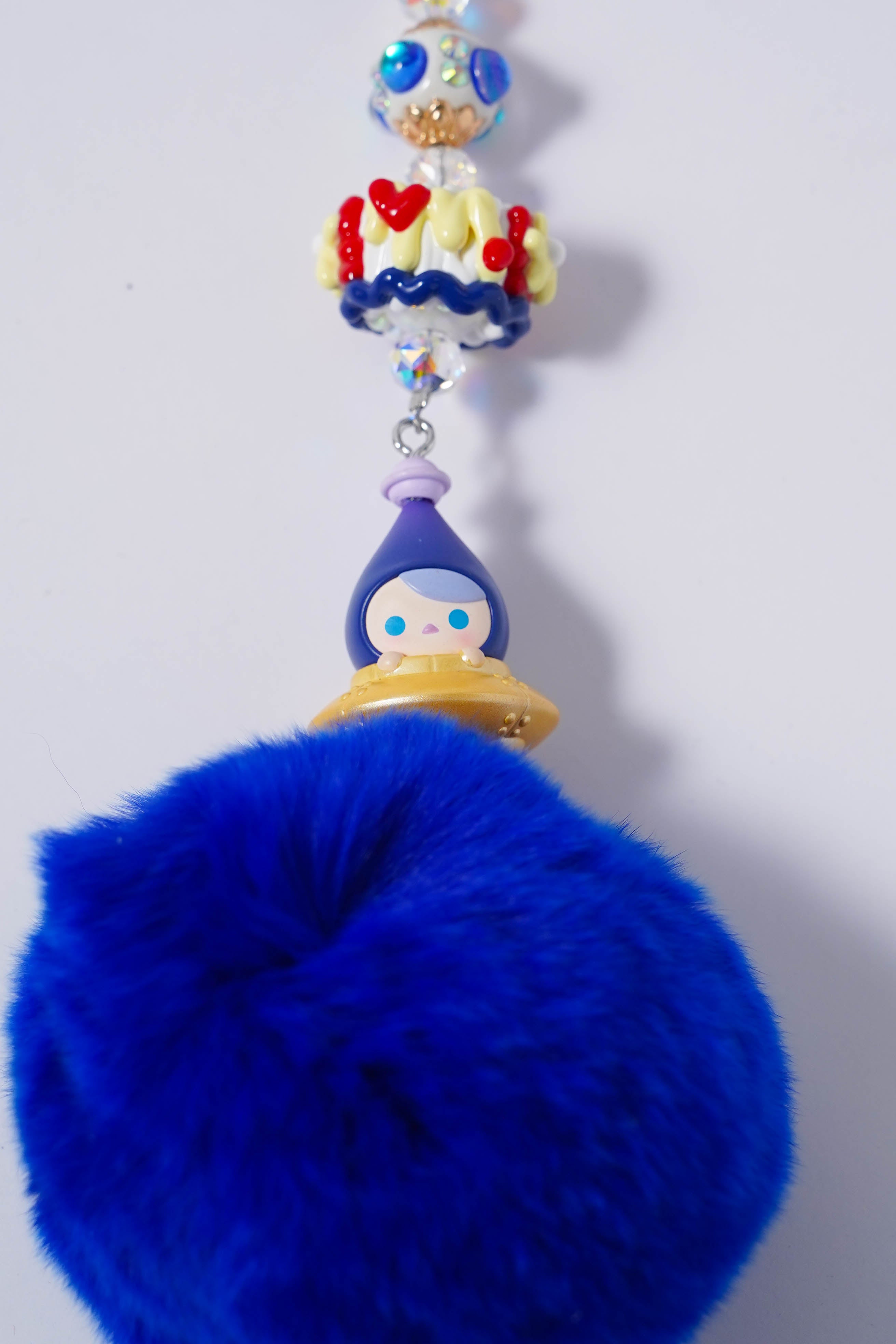 Blue Pom Pom Charm