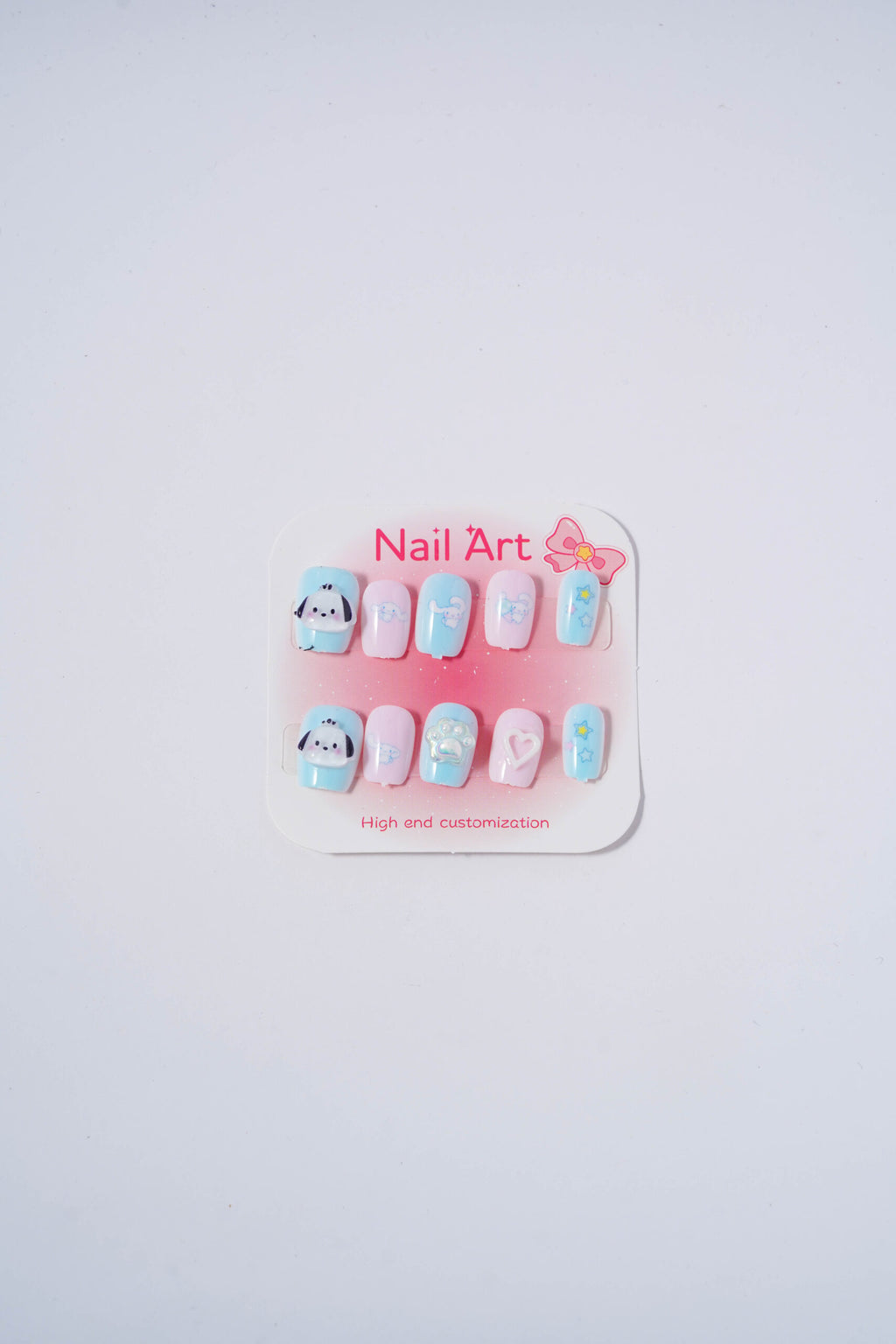 Cinnamoroll heart nail