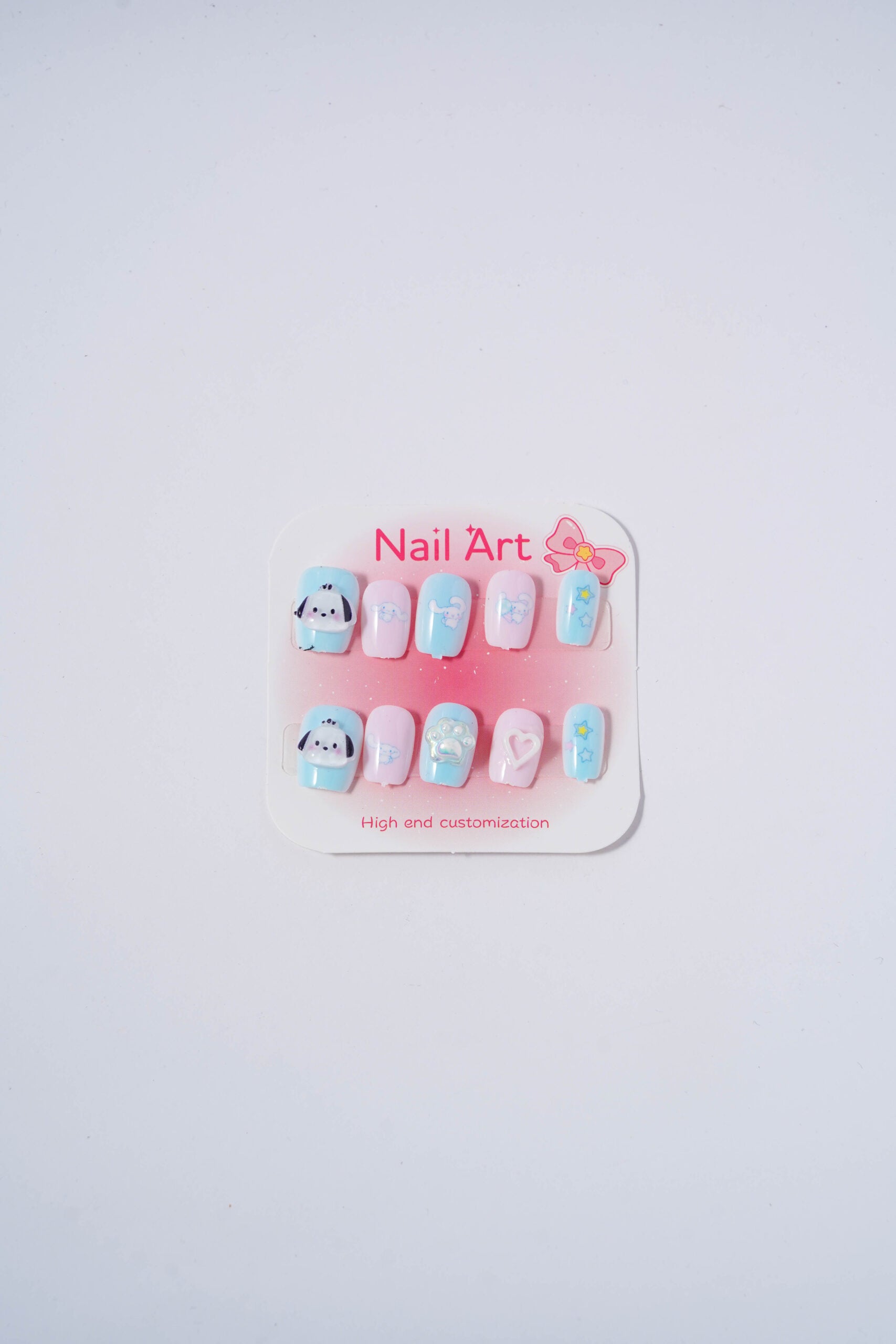 Cinnamoroll heart nail