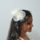 Sparkly Bow Hair Clip with Flowers & Feathers Fairy Party Hair Accessory for Girls