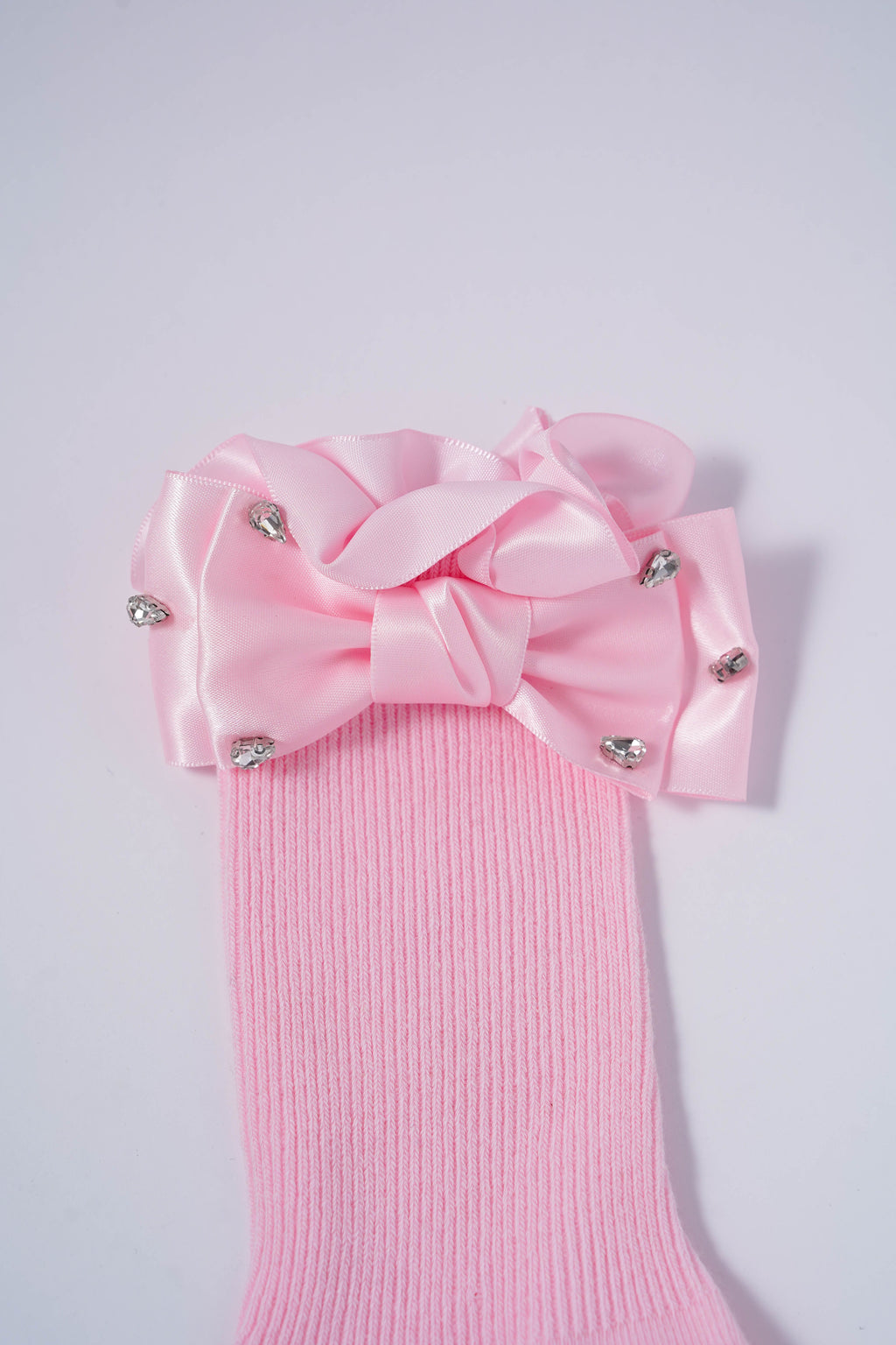 Satin Diamond Bow Socks