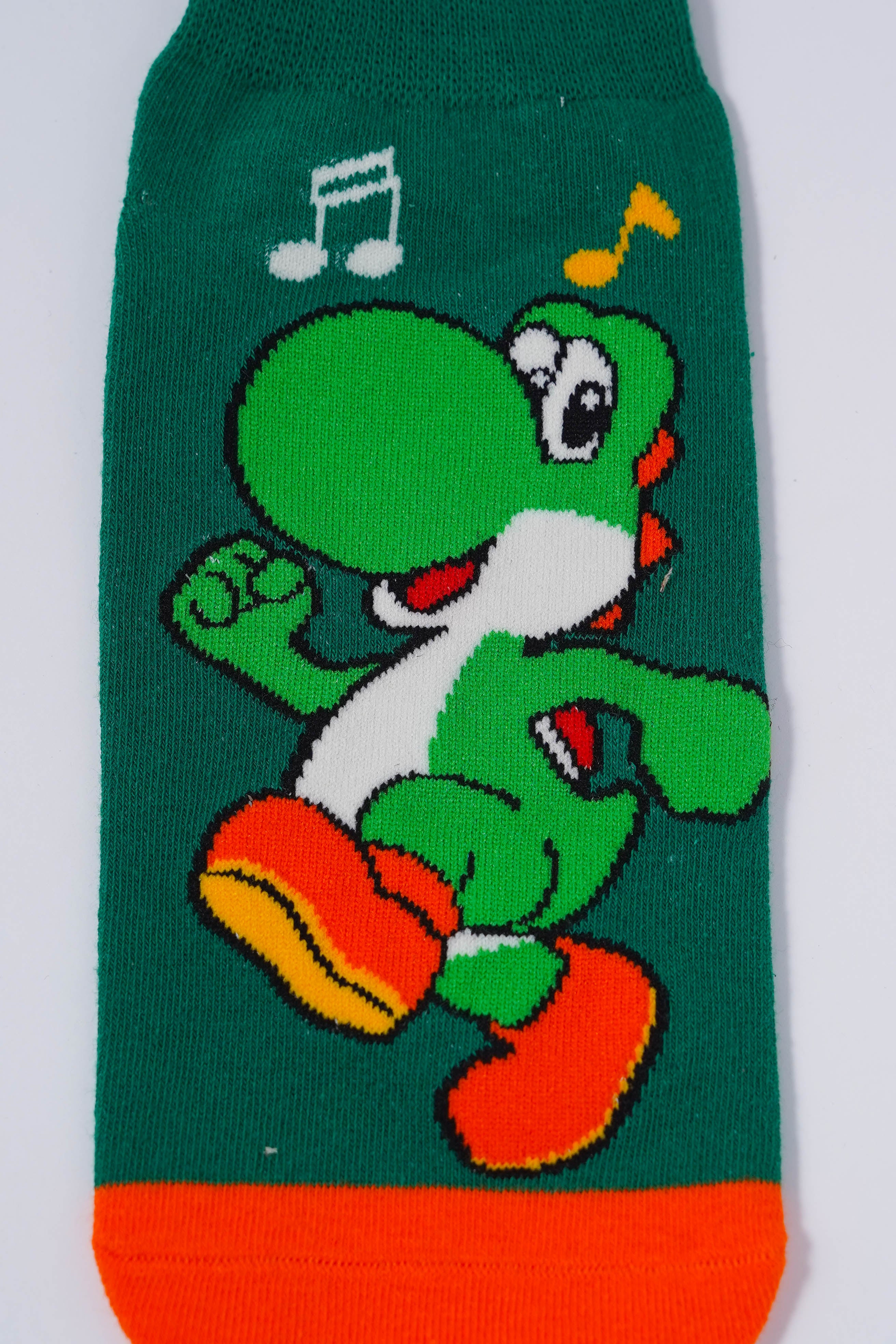 Green Yoshi Socks Fun Mario-Themed Footwear
