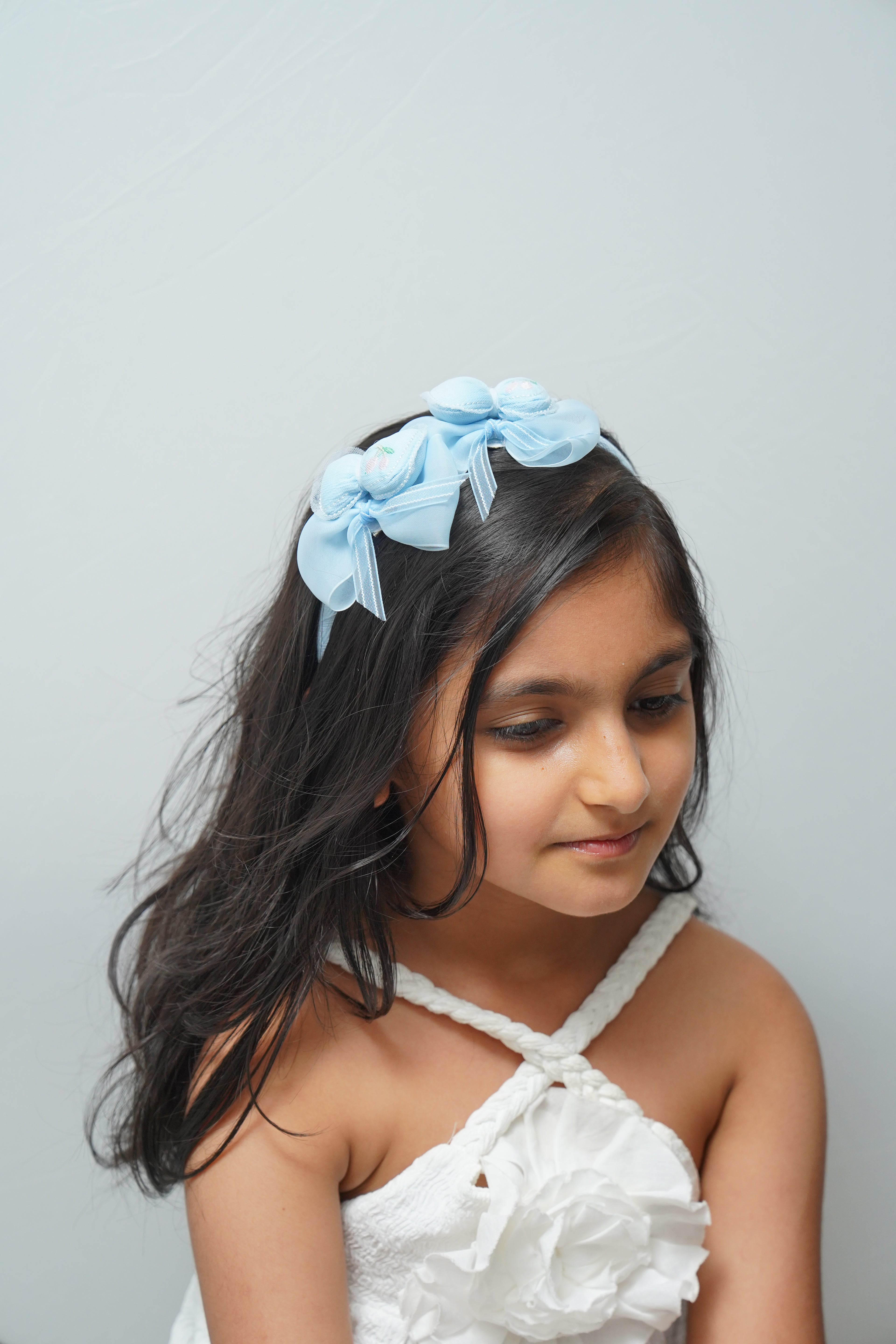 Embroidered Cherries Hairband