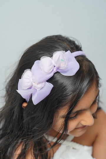 Embroidered Cherries Hairband