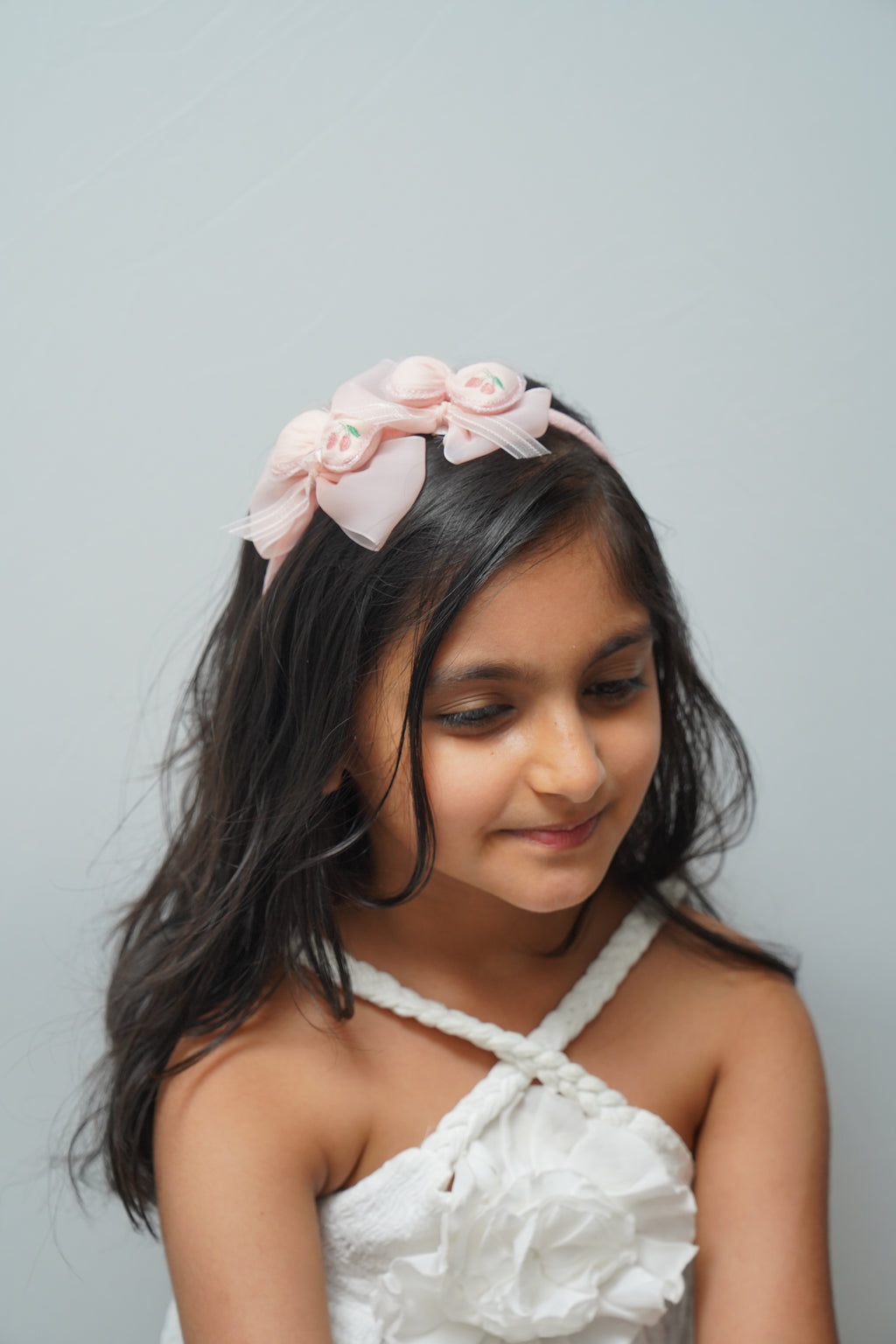 Embroidered Cherries Hairband