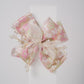Floral Bow Hair Clip with Crystal Beads & Tulle Center Cute Party & Everyday Hair Accessory