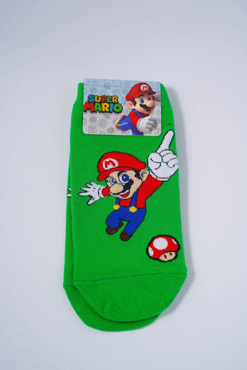 Super Mario Green Ankle Socks