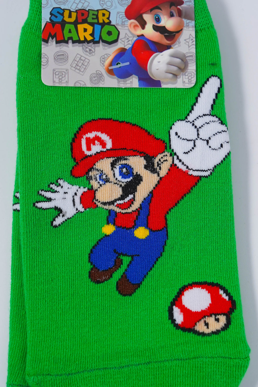 Super Mario Green Ankle Socks