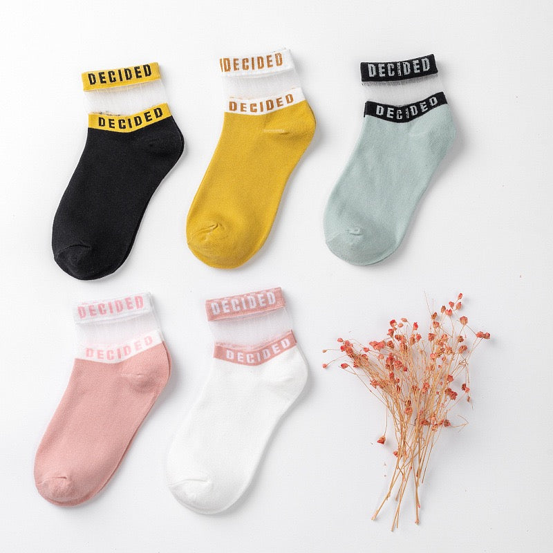 Girls secured Band Ankle Socks