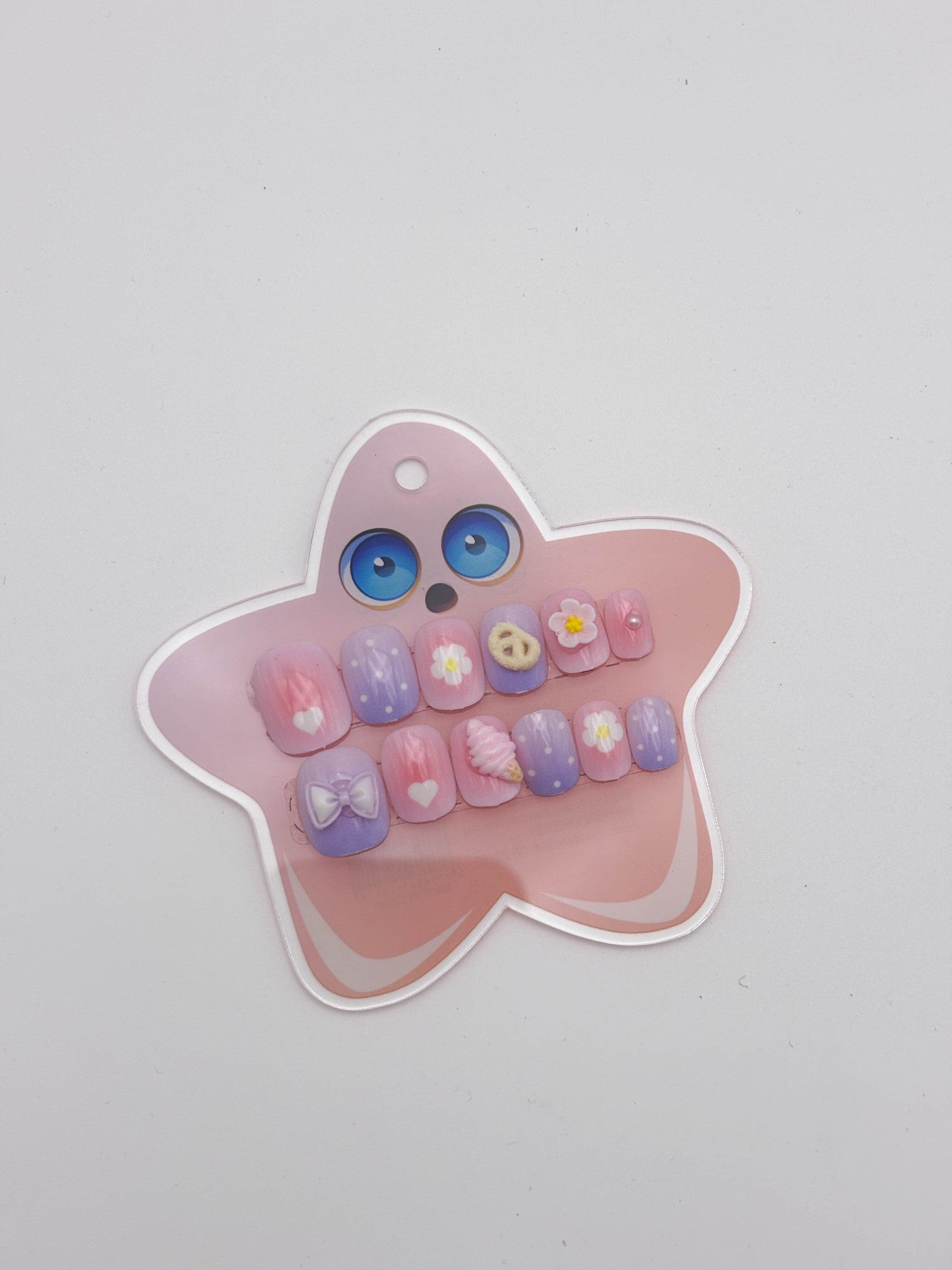 Pastel Press On Nails Set – Cute Floral Aesthetic Fake Nails