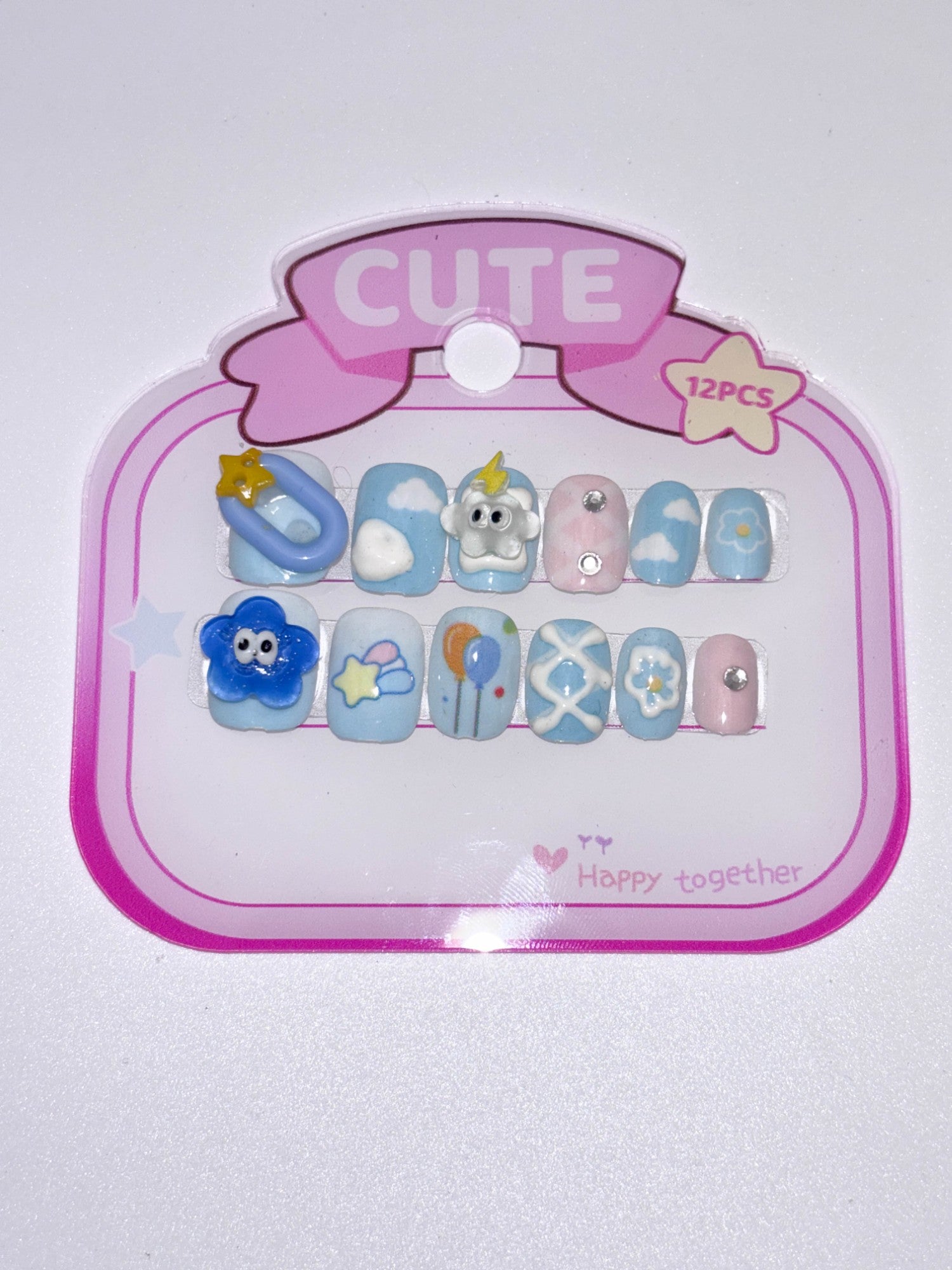 Cute Kawaii Kids Press-On Nails