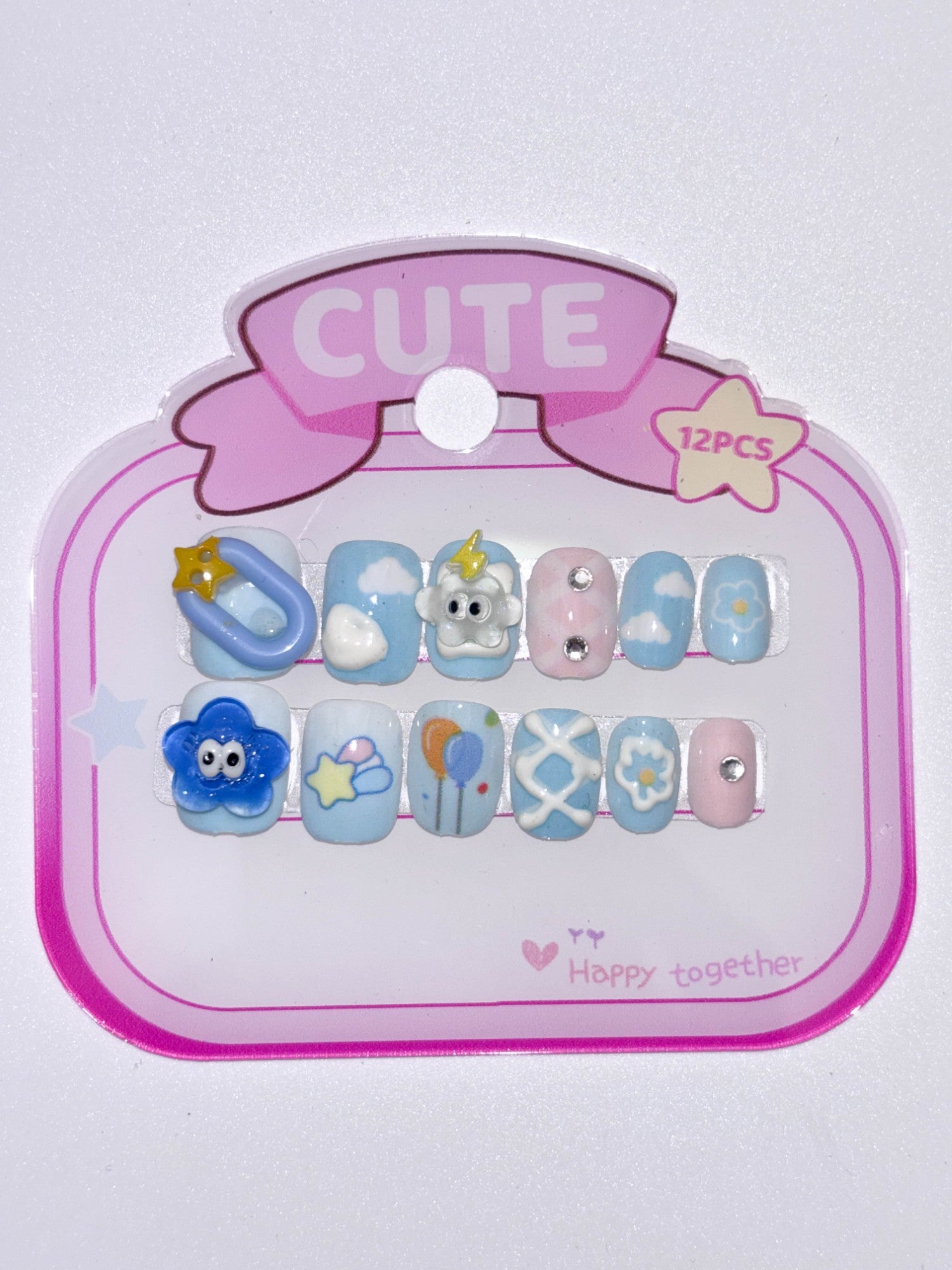 Cute Kawaii Kids Press-On Nails