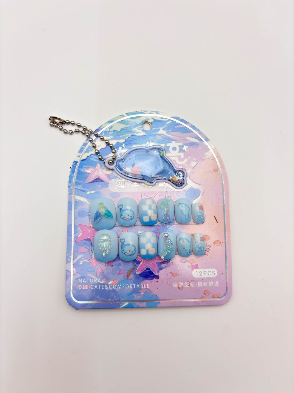 Cute Ocean Dolphin Press-On Nails