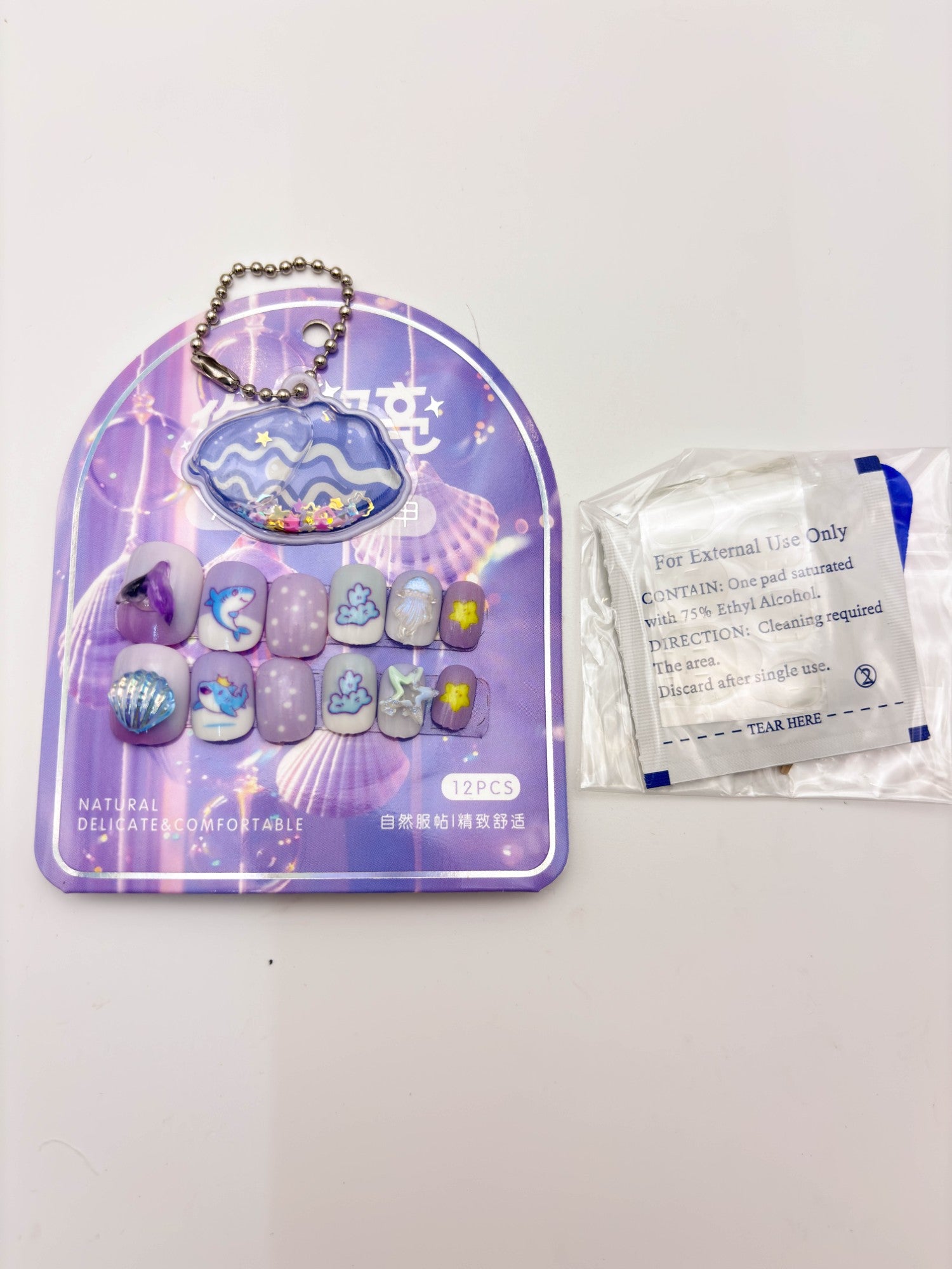 Pastel Mermaid Press-on Nails Set