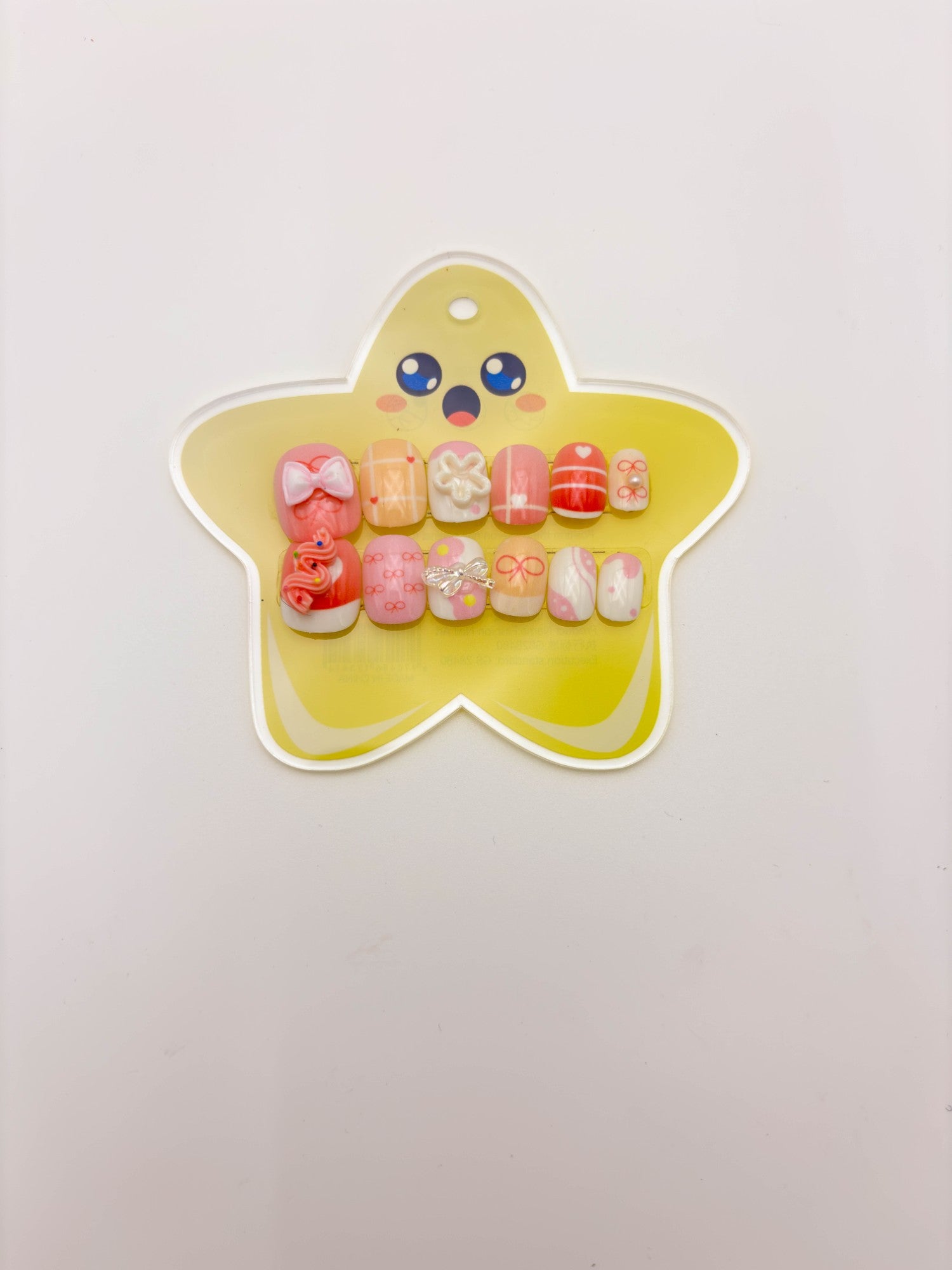 Cute Pastel Bow Press-On Nails