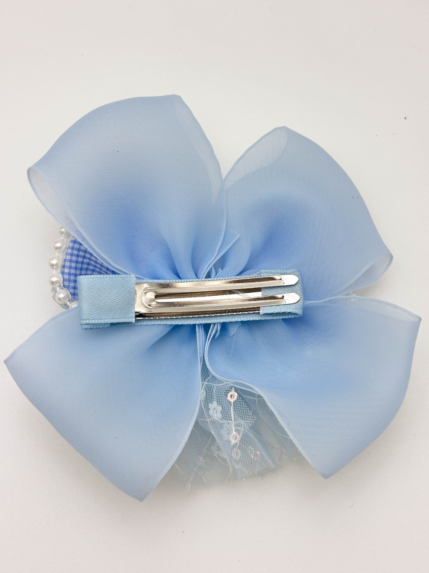 Pearl Bow Hair Claw Clip