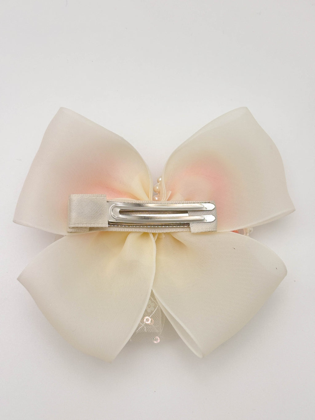 Pearl Bow Hair Claw Clip
