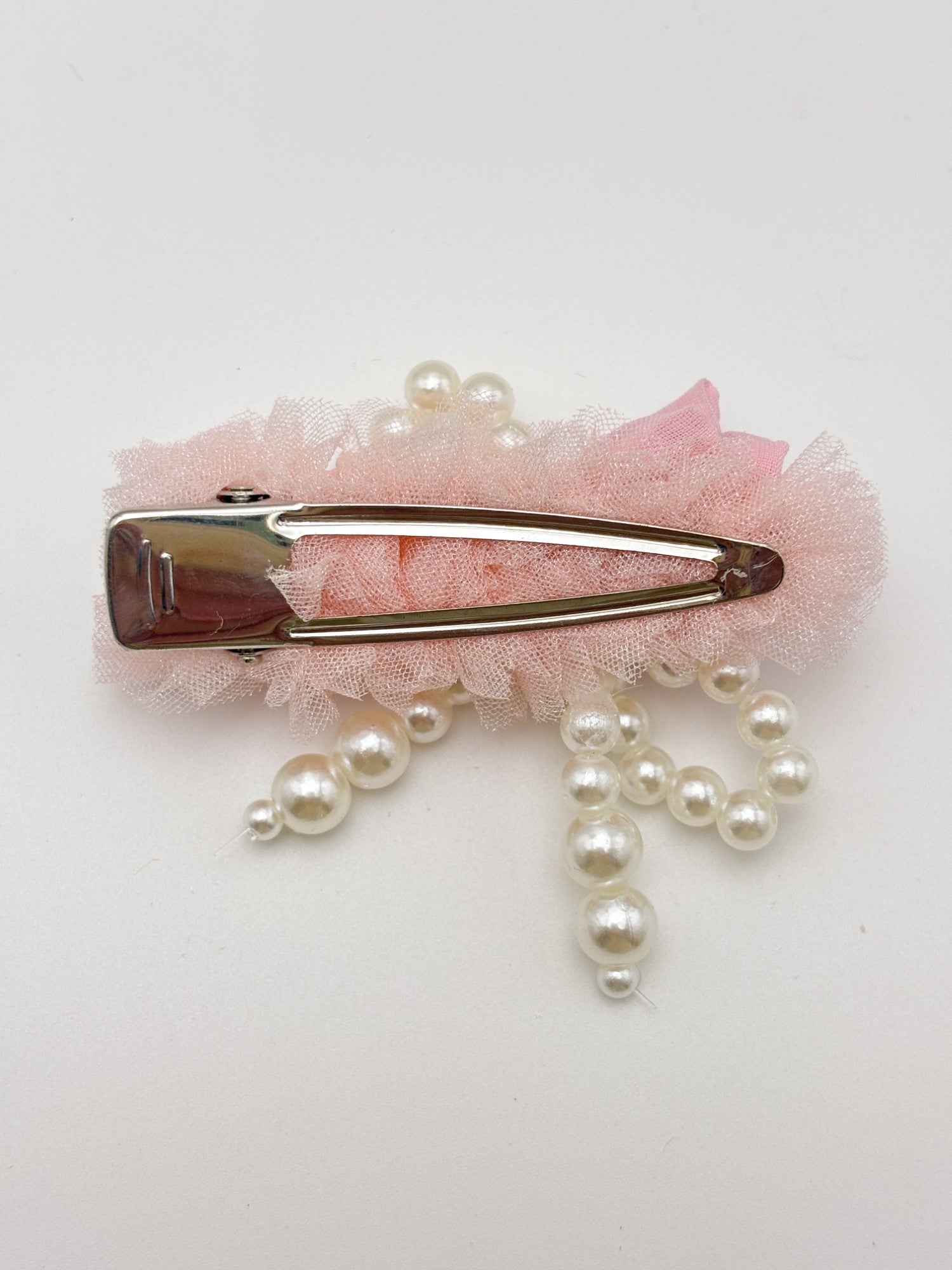 Pearl Cross Hair Clip